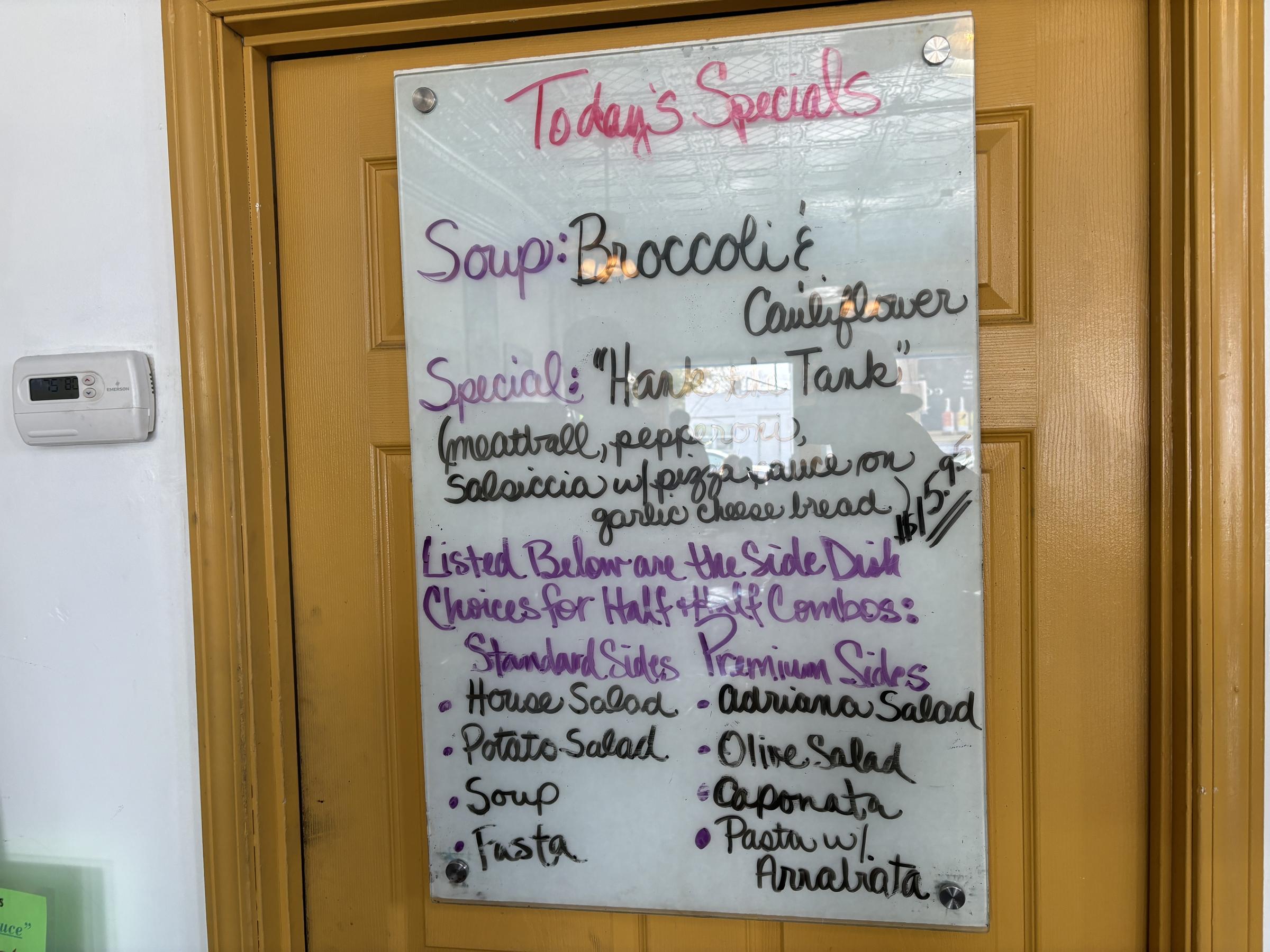 Adriana's On The Hill specials