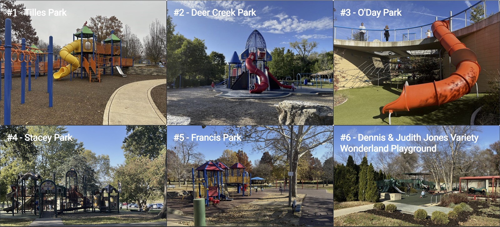 St. Louis Playground Comparisons