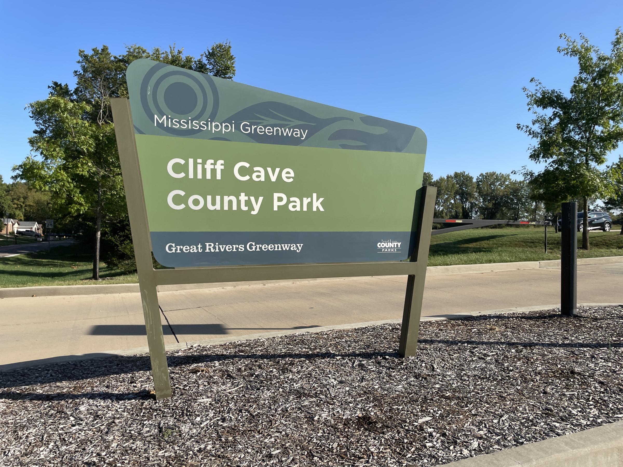 Cliff Cave Park signage
