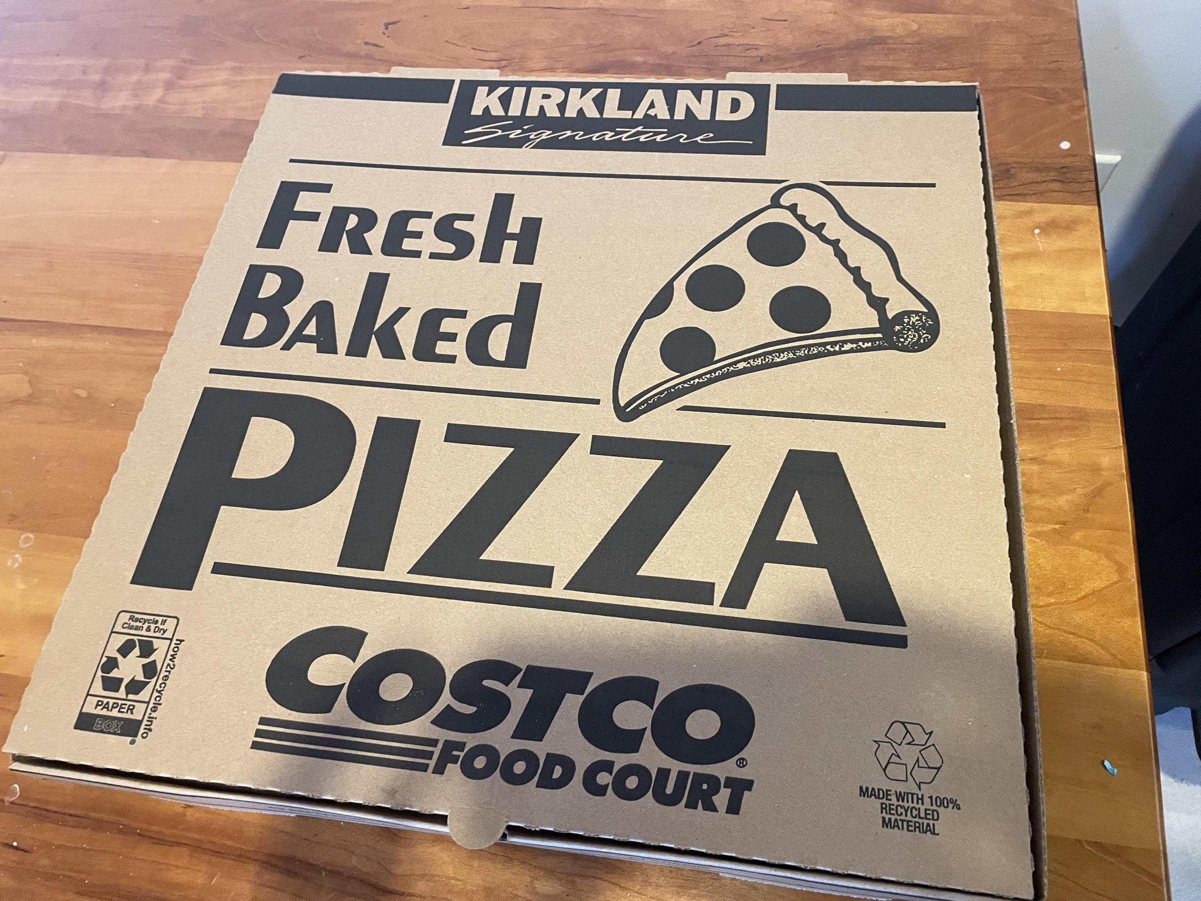 Costco Pizza box