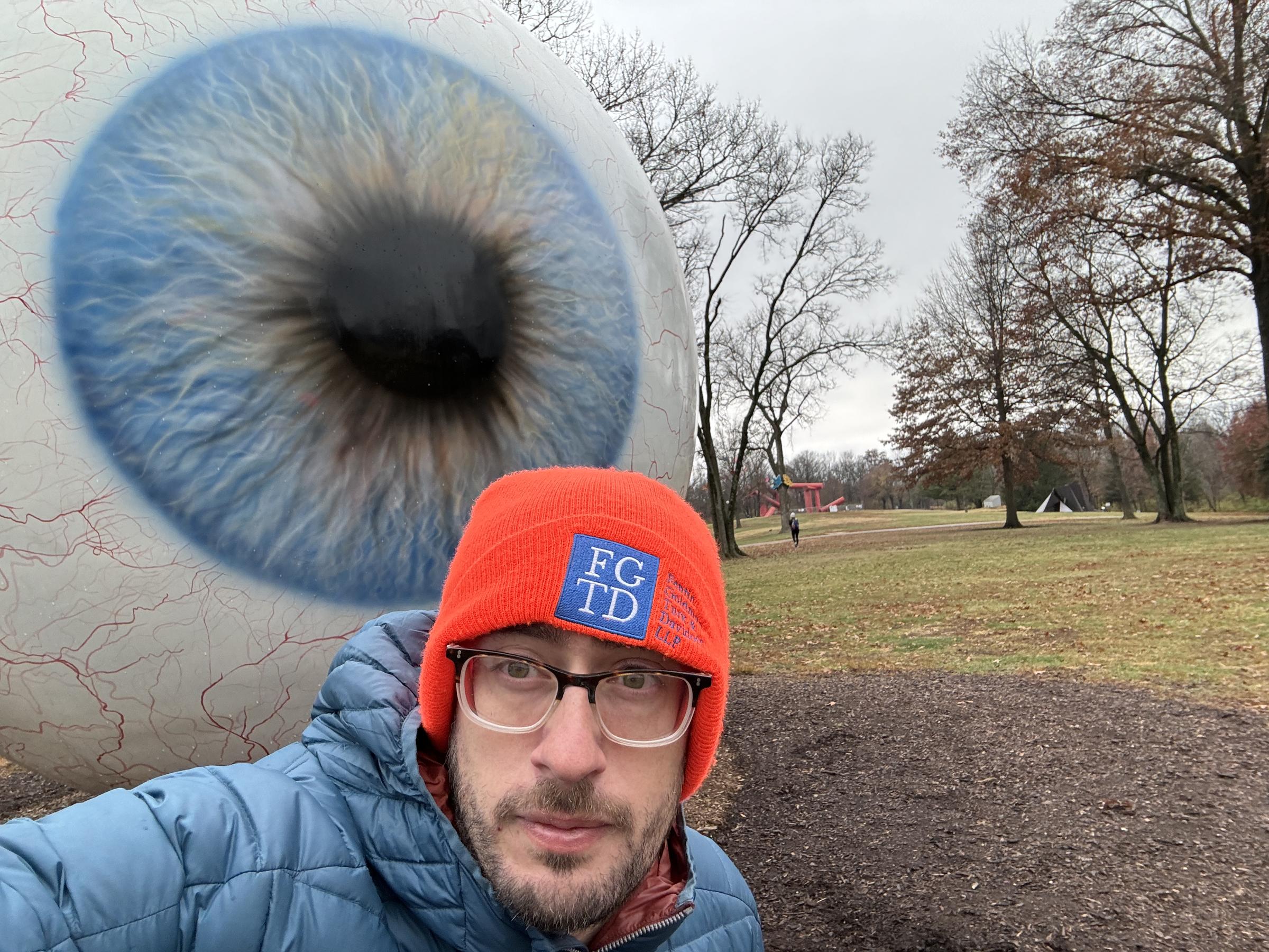 Laumeier Sculpture Park selfie