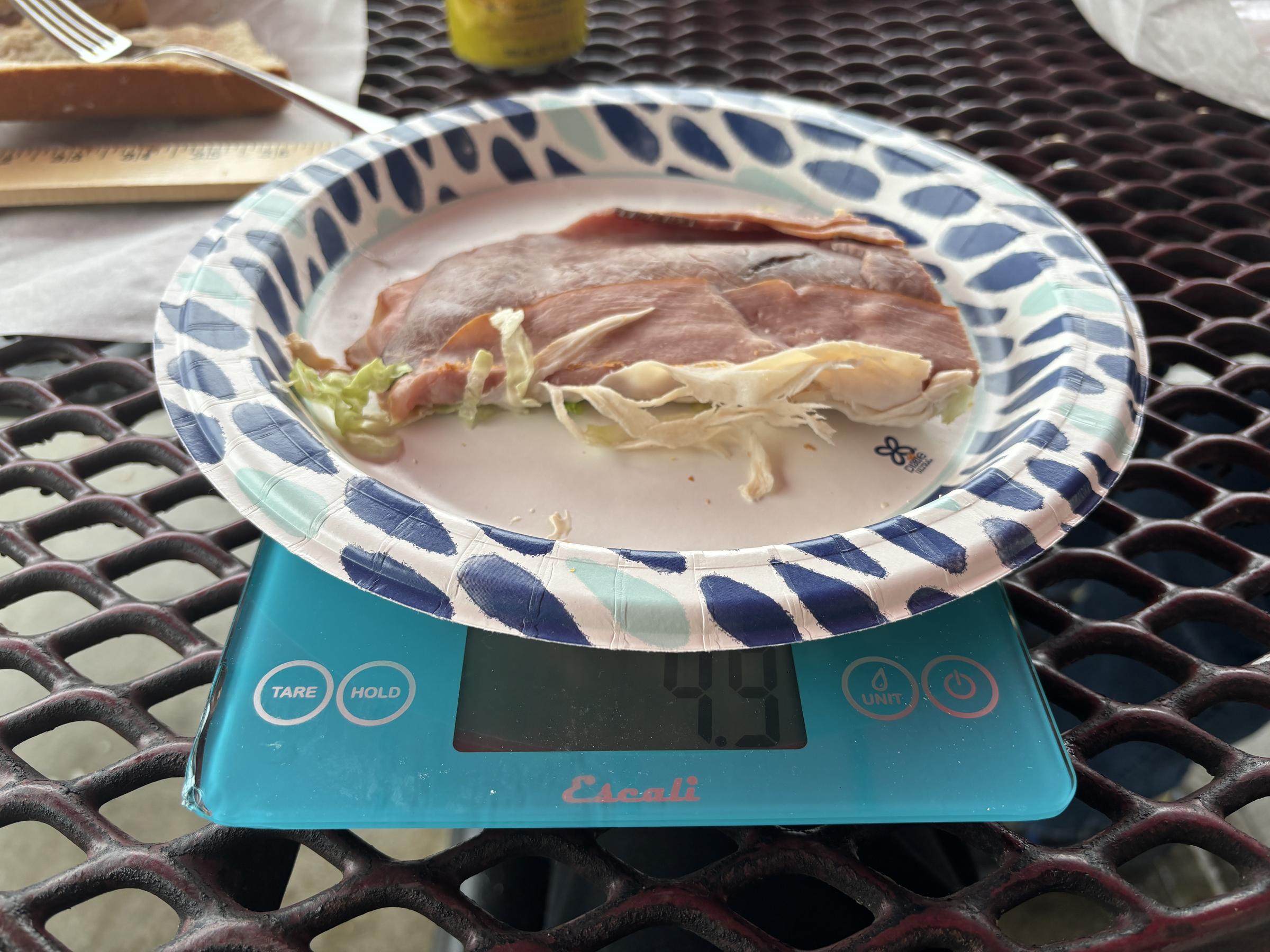 Mom's Deli meat weight