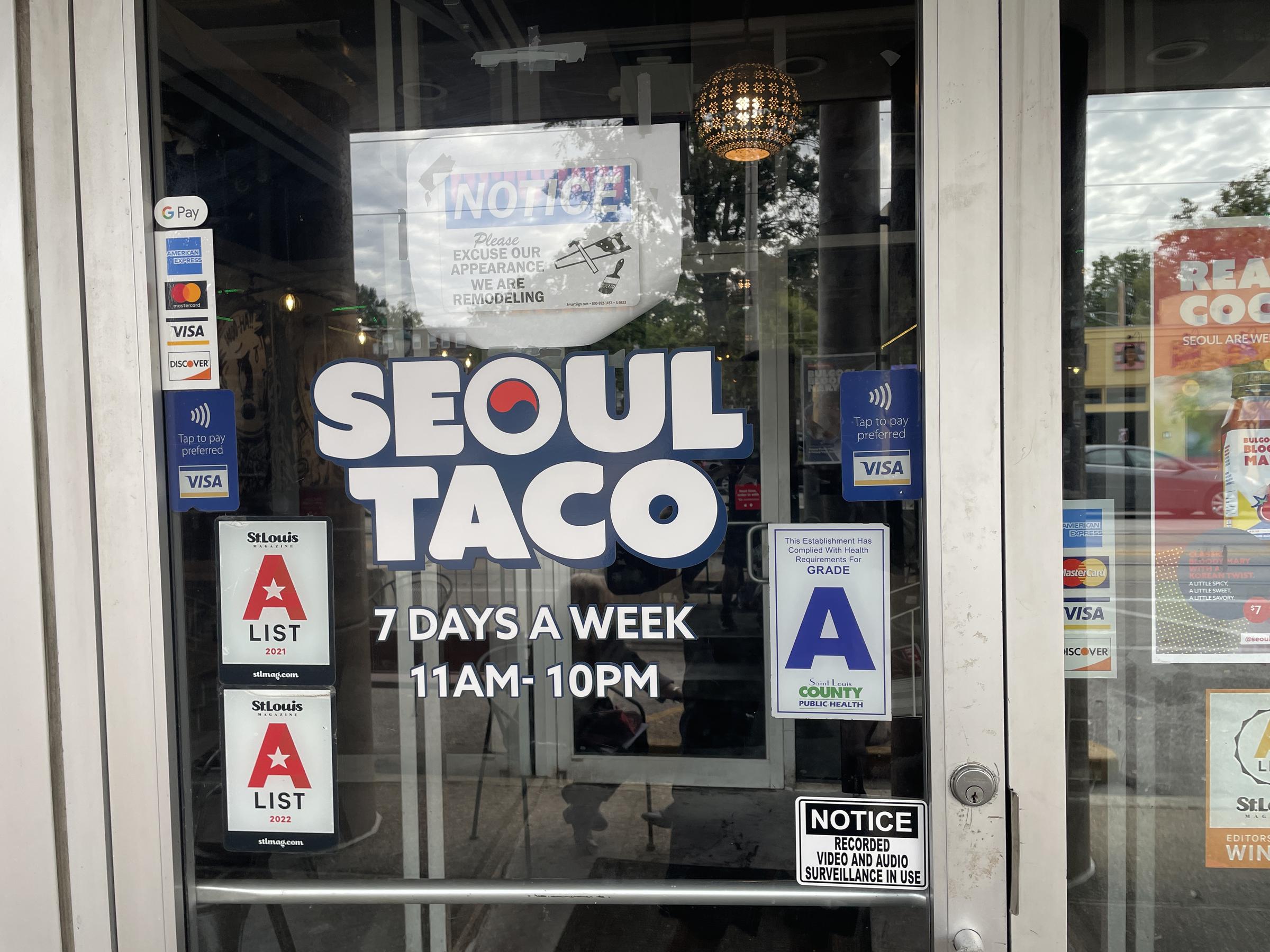 Seoul Taco front door