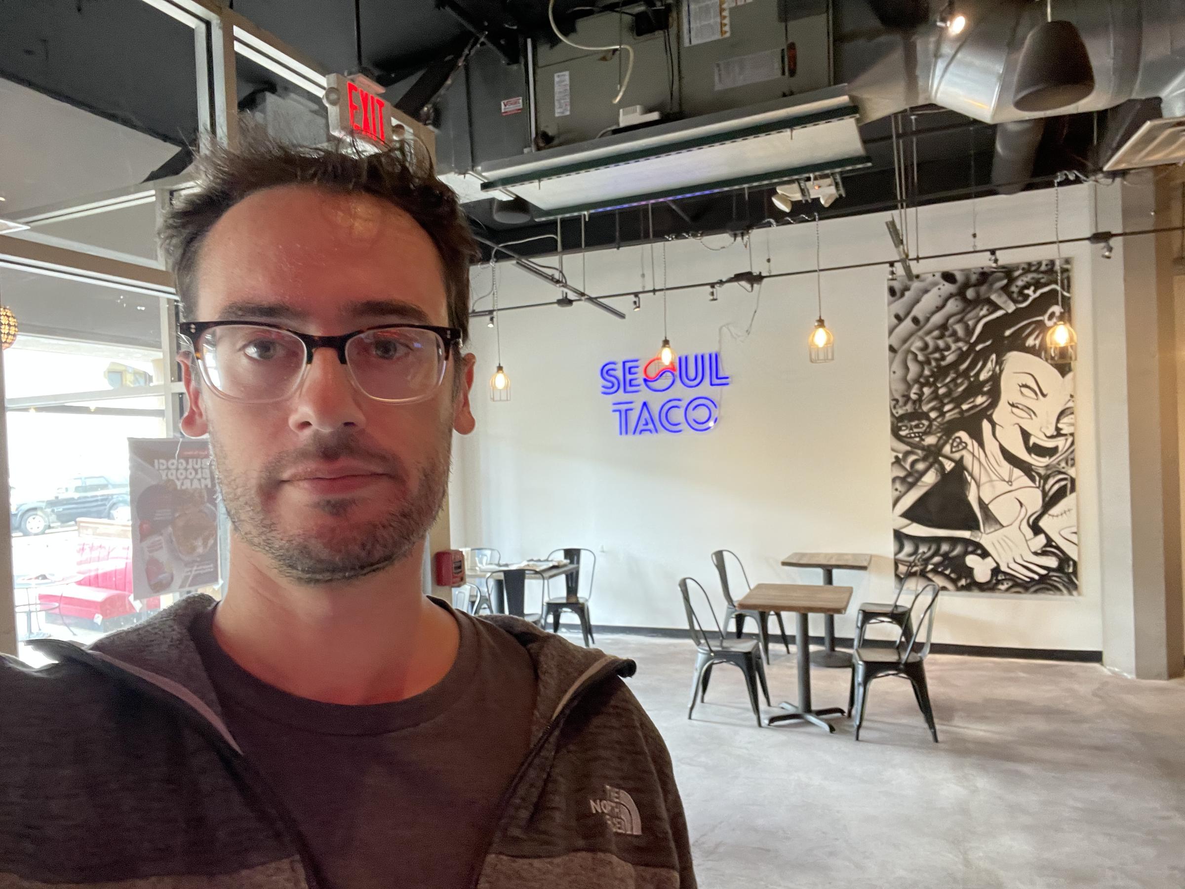 Seoul Taco selfie
