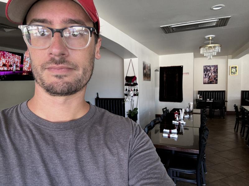 Afghan Kebob House inside selfie