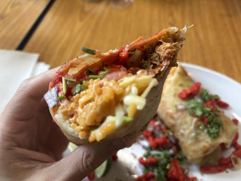 Amigo Sole spicy cheeto burrito bite