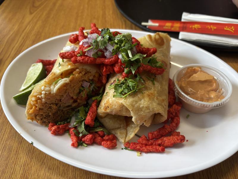 Amigo Sole spicy cheeto burrito