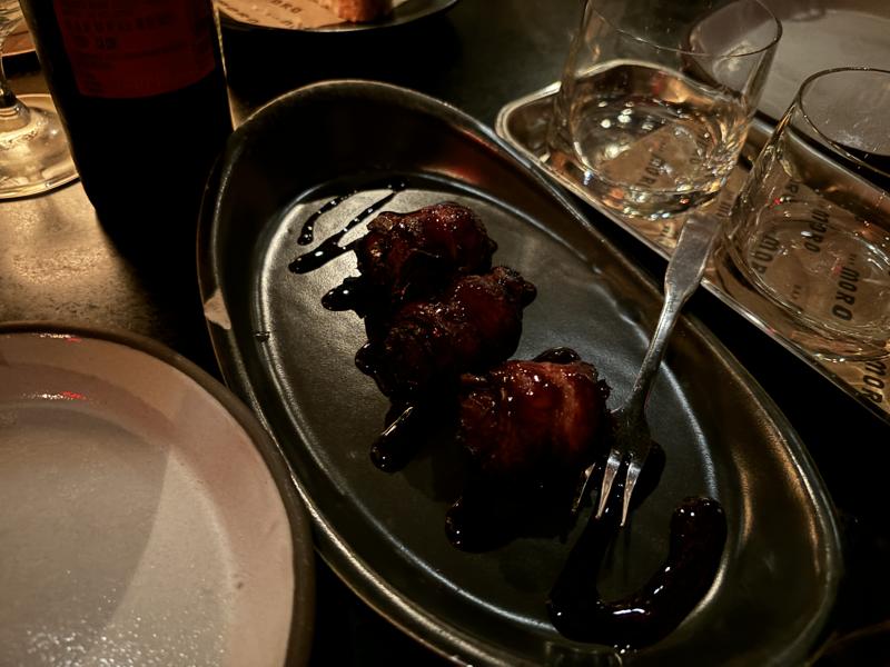 Bar Moro bacon wrapped dats