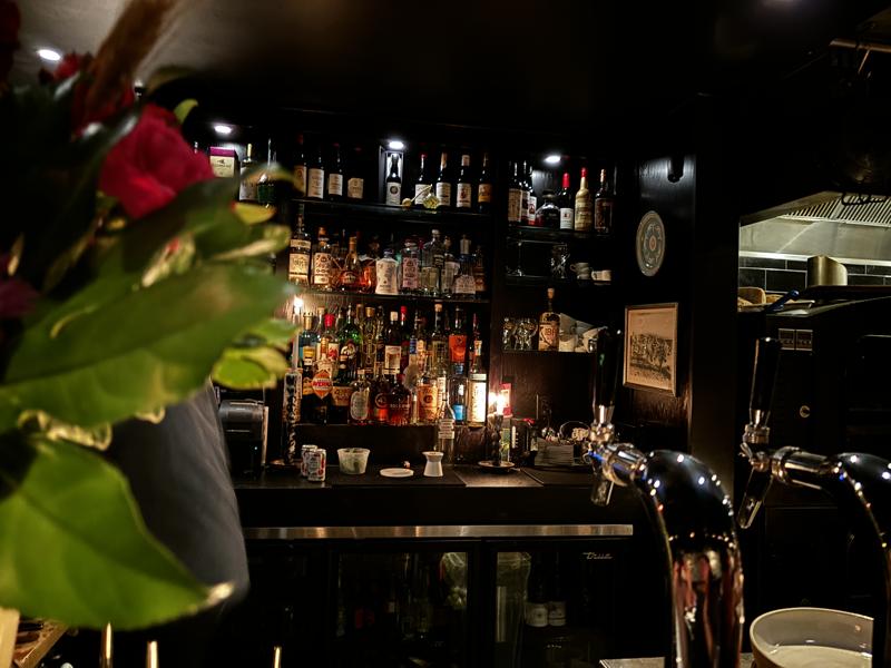 Bar Moro liquour wall