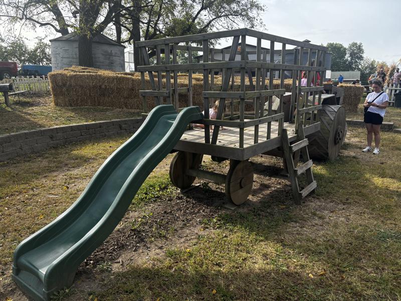 Braeutigam Orchards tractor play area