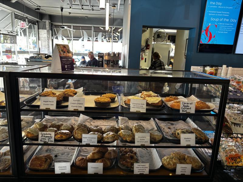 Colleens Cafe display case