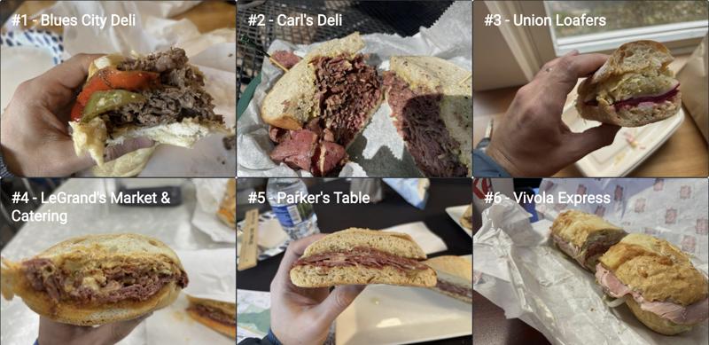 St. Louis Sandwich Comparisons