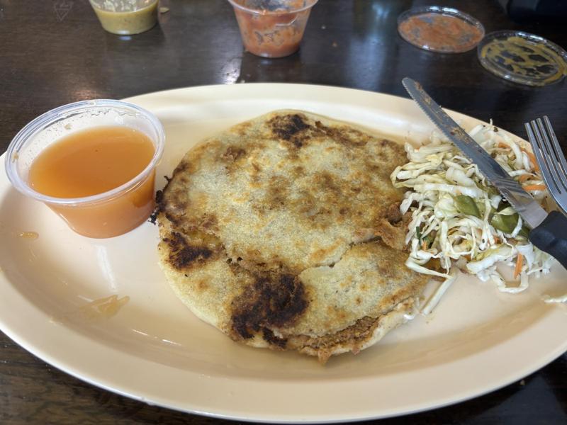 Chicharron Pupusa