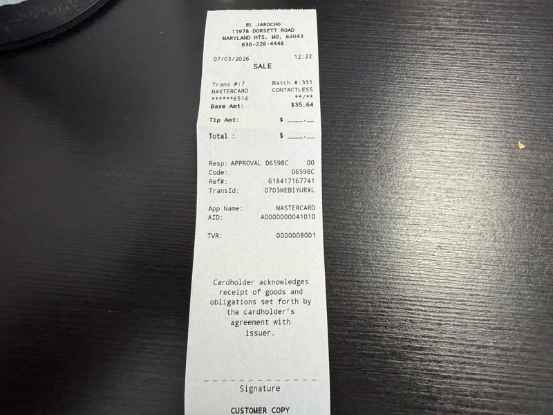 Receipt