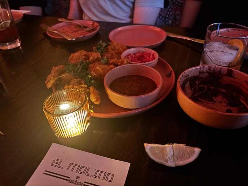 El Molino shrimp plate