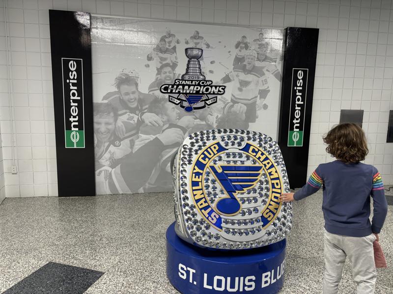 Enterprise Center blues ring