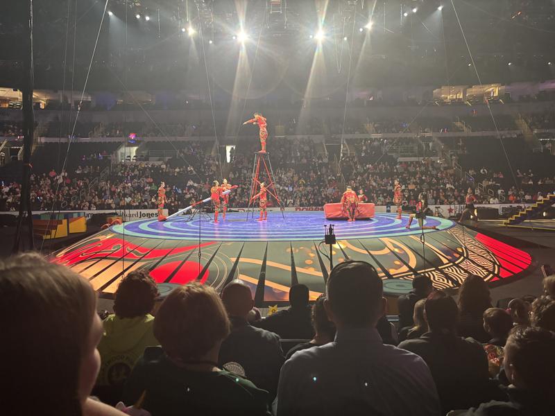 Enterprise Center circus performers