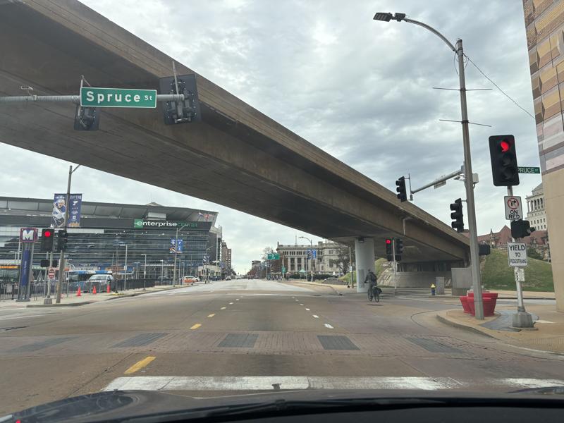 Enterprise Center driving up