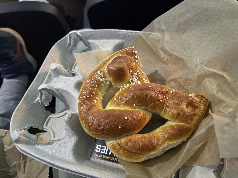 Enterprise Center pretzel