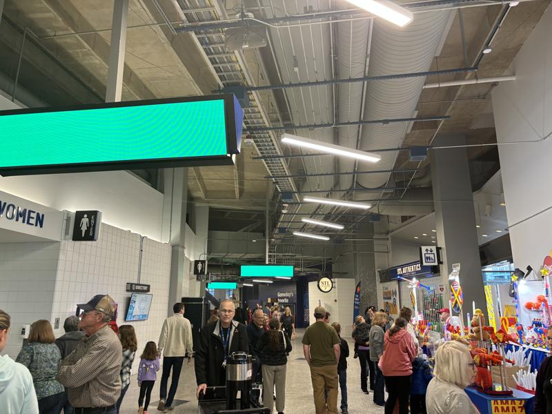 Enterprise Center walkway