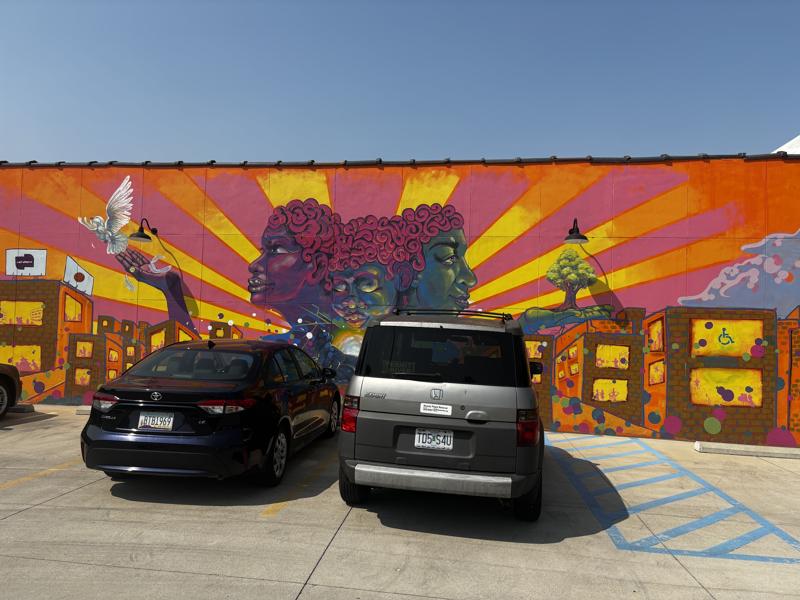 Florentin parking mural