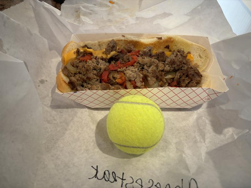 Cheesesteak Tennis Ball