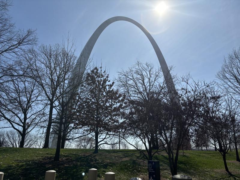 Full Arch Through Trees
