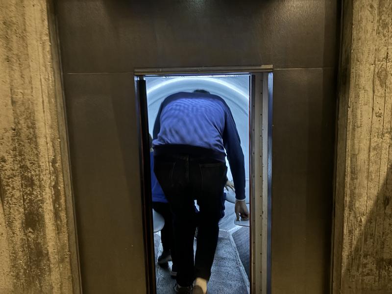 Getting In Elevator