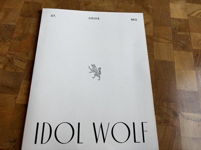 Idol Wolf menu cover