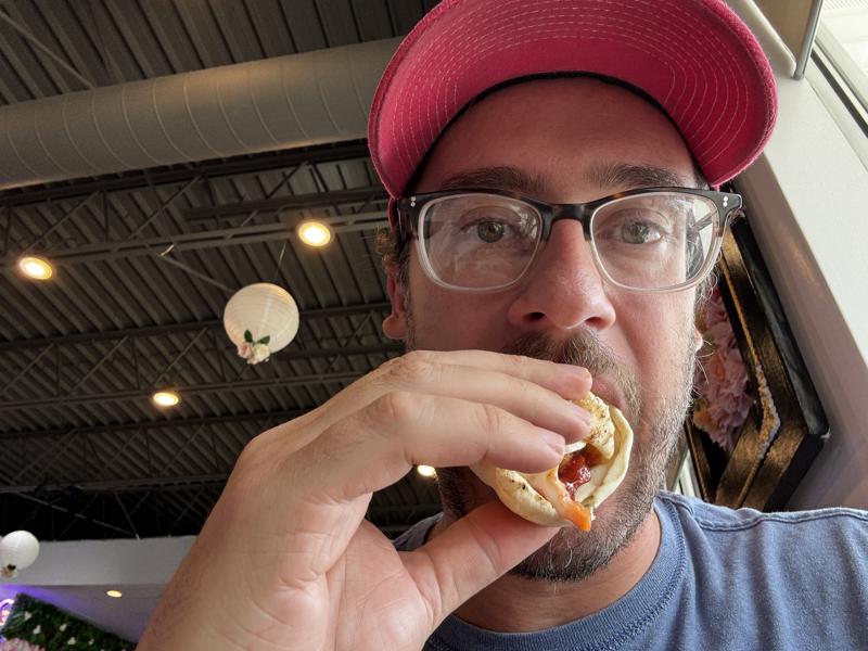 Layali Halab Mediterranean selfie bite