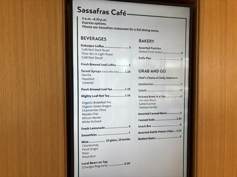 Cafe Menu