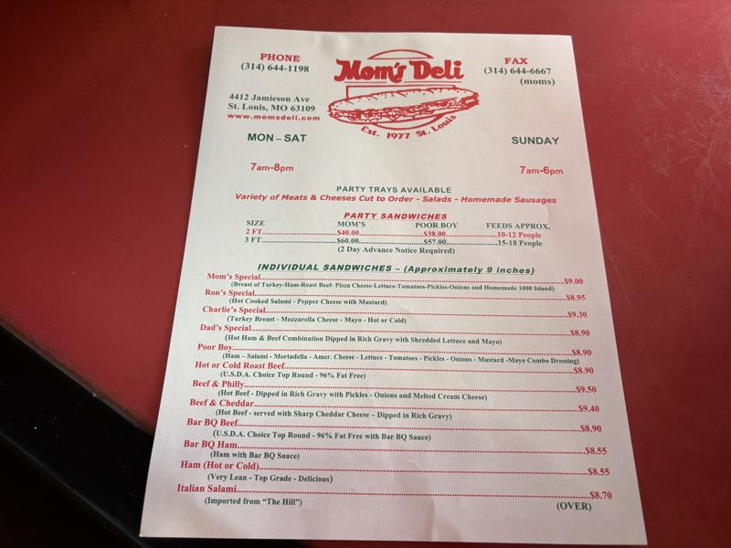 Menu Front