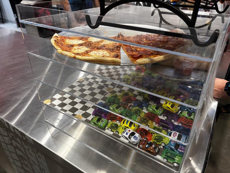 Motor Town Pizza display case