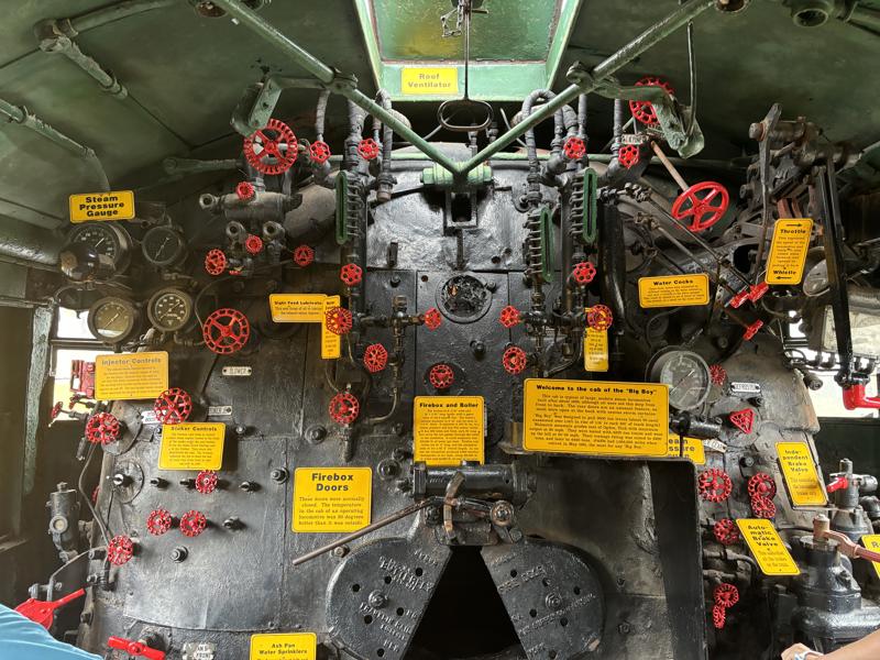 National Museum of Transportation inside huge steam train