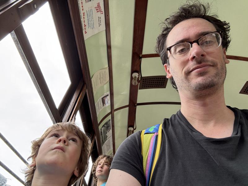 National Museum of Transportation old time train selfie