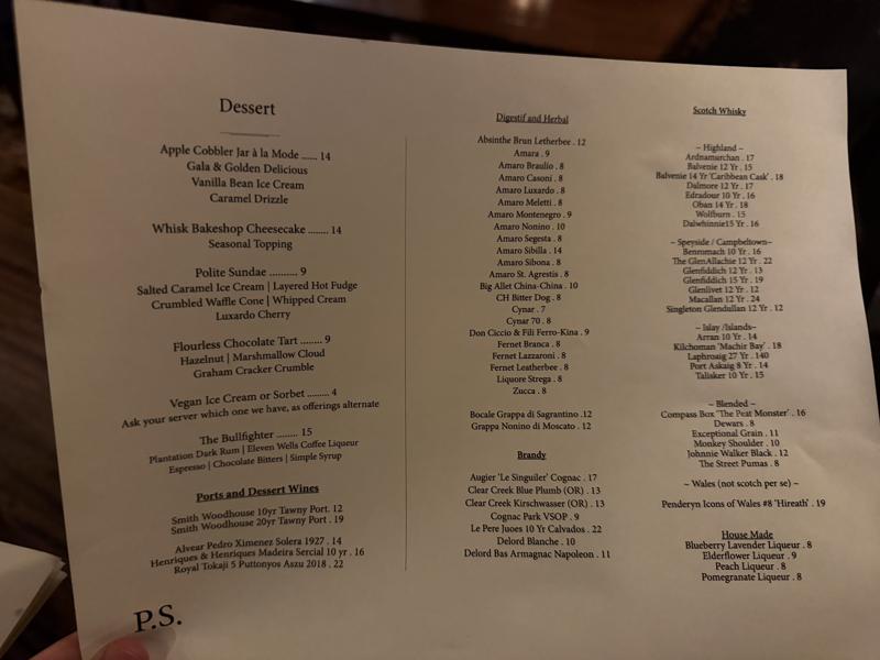 Dessert Menu 1
