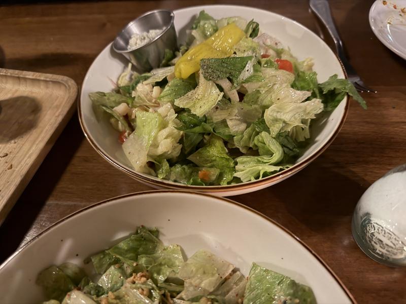 Polite Society St. Louis salad with gorgonzola on the side