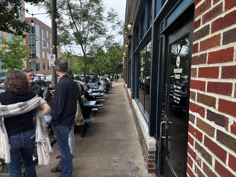 Session Taco outside seating