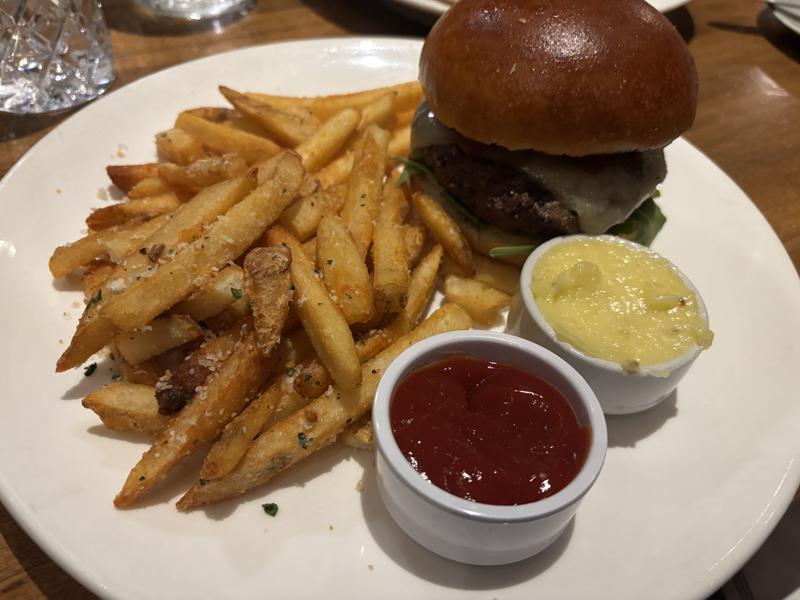 The Preston burger and fries