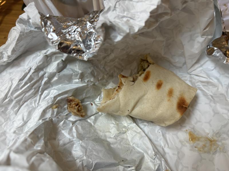 The Vine chicken shawarma half